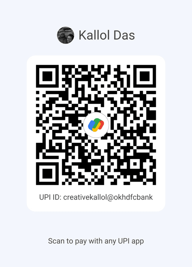 UPI QR Code for Kallol Das (creativekallol@okhdfcbank)